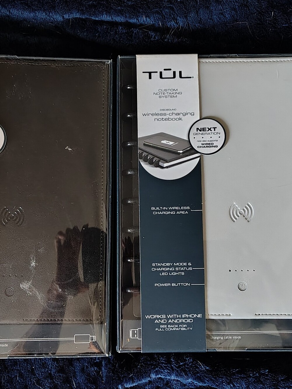 TUL Wireless Charging Notebook Cover - White